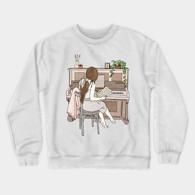 Pianist Crewneck Sweatshirt by piscoletters